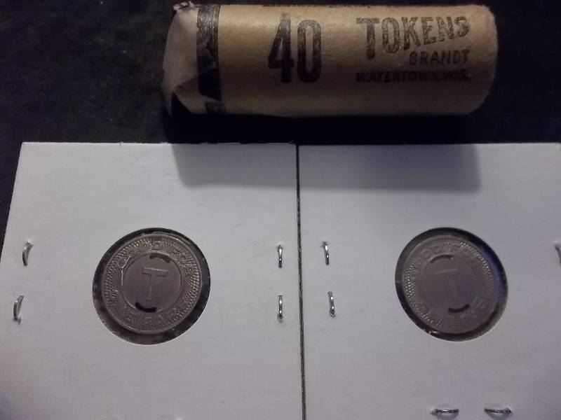 Full Original Roll Of BusRailway Tokens