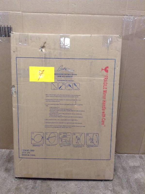 lot 7 image: Gatco GC4149 Oval Mirror