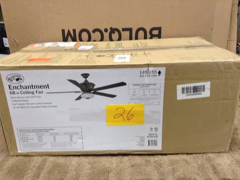 lot 26 image: Hampton Bay Enchantment 68 in Ceiling fan