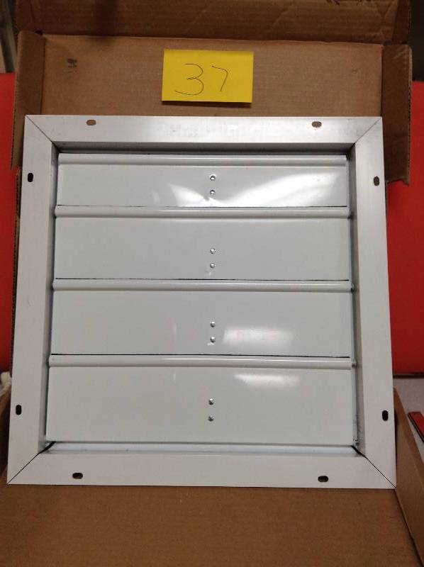lot 37 image: Master Flo 20 in. Aluminum Gable Mount Automatic Shutter