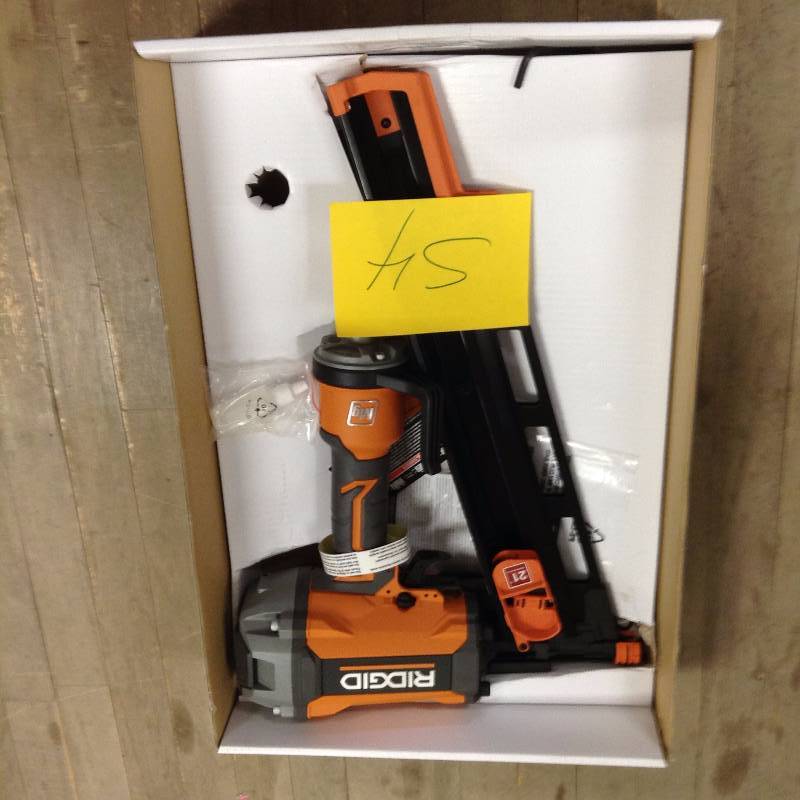 lot 54 image: Ridgid  3 12 in Round Head Framing Nailer