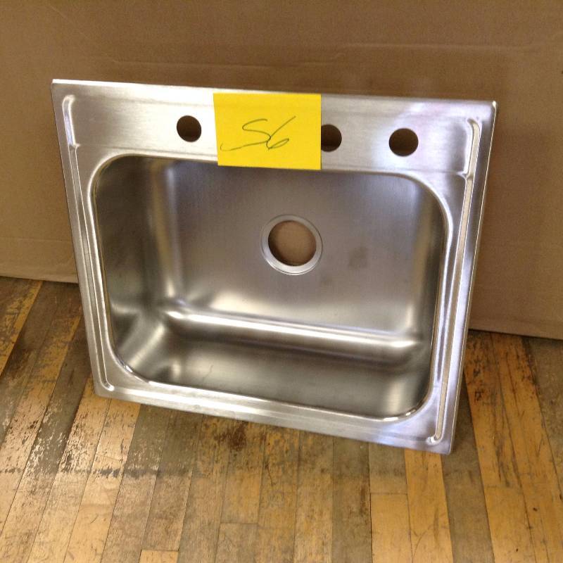 lot 56 image: Elkay 20 Gauge Stainless Steel Never used