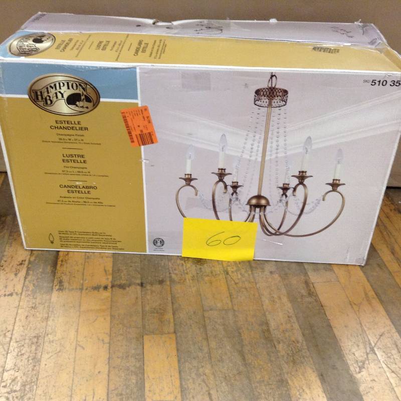 lot 60 image: Hampton Bay Estele Chandelier