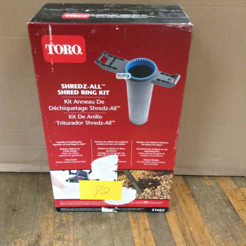 lot 72 image: Toro Shredz all kit