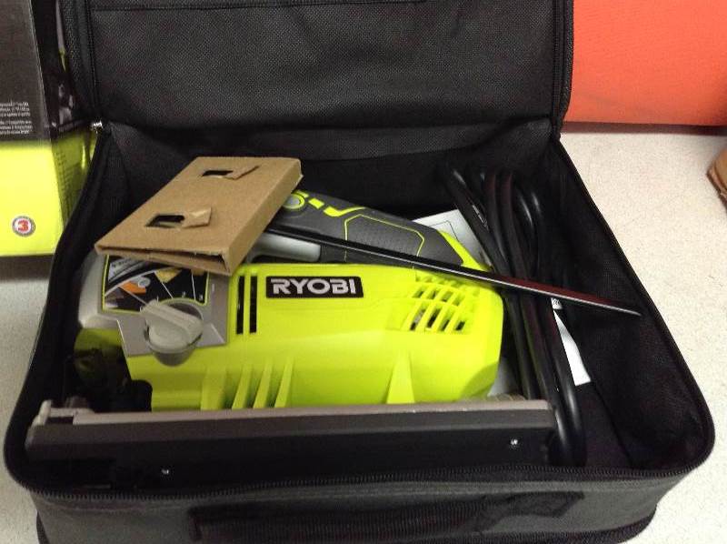 lot 34 image: Ryobi 6.1-Amp Variable Speed Orbital Jigsaw with Speed Match