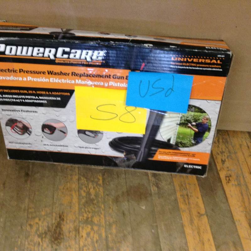 lot 58 image: PowerCare Electric Preasure Washer Replacement Gun.