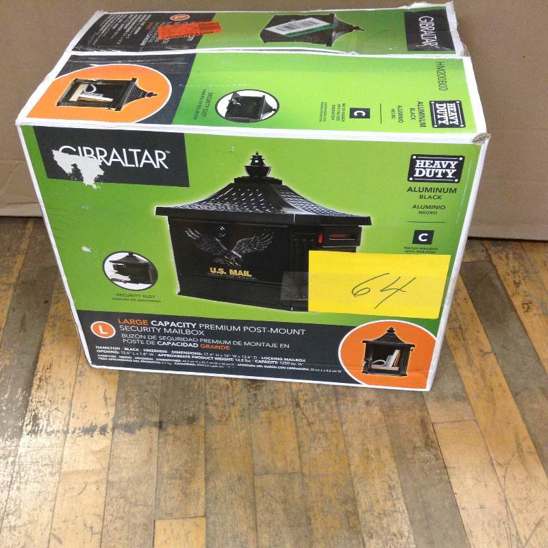lot 64 image: Gibraltar Large  Heavy Duty Large Capacity Premium Post Mount