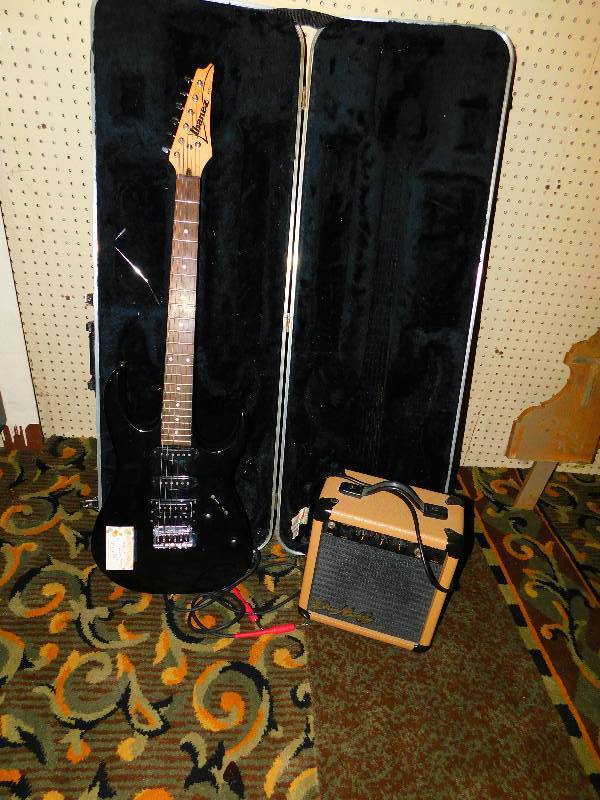 IBANAZ ELECTRIC GUITAR AND AMP