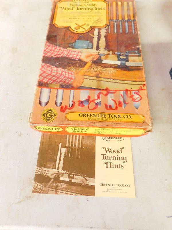 GREENLEE TOOL CO. WOOD TURNING TOOLS SET