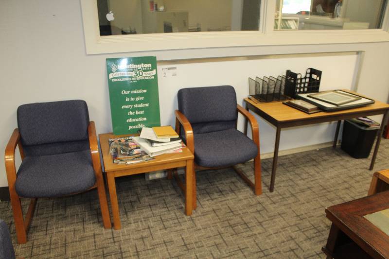 2-Lobby Chairs, 1-End Table, 1-Office Table