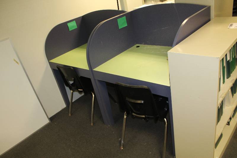 Lot of (8) Office Furniture Includes 4) Personal Cubicles AND 4) Chairs
