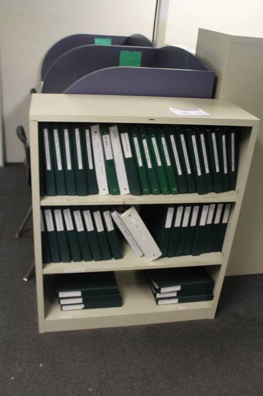 Lot of (2) Hon 3-Shelf Metal Cabinets