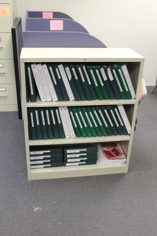 Lot of (2) Hon 3-Shelf Metal Cabinets