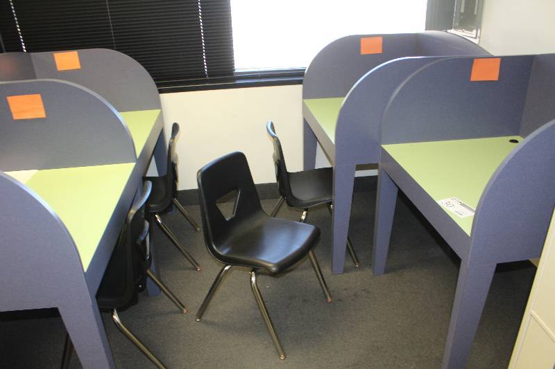 Lot of (8) Office Furniture Includes 4) Personal Cubicles AND 4) Chairs