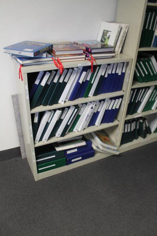 Lot of (2) Hon 3-Shelf Metal Cabinets