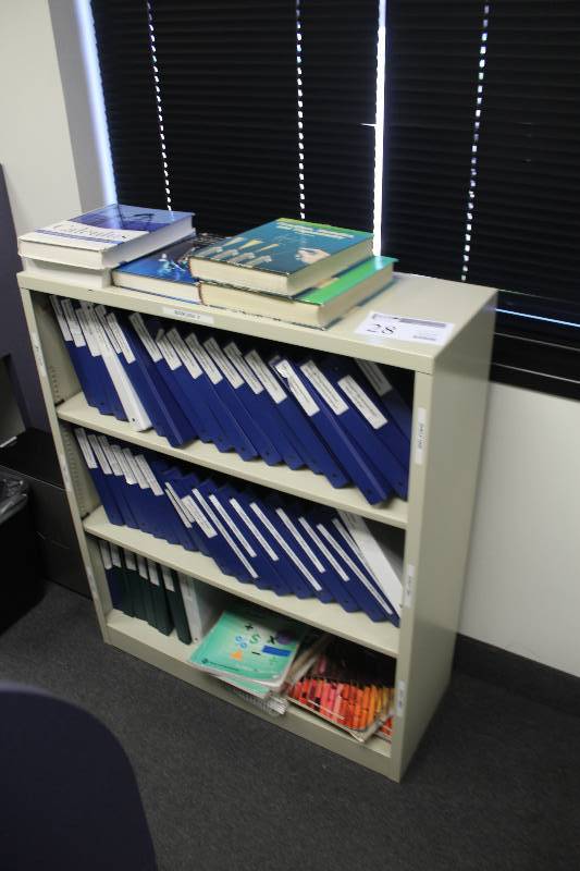 Lot of (2) Hon 3-Shelf Metal Cabinets