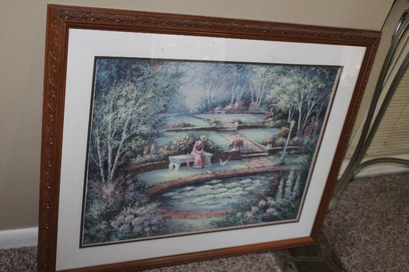 lot 18 image: Garden Framed Matted Wall Art