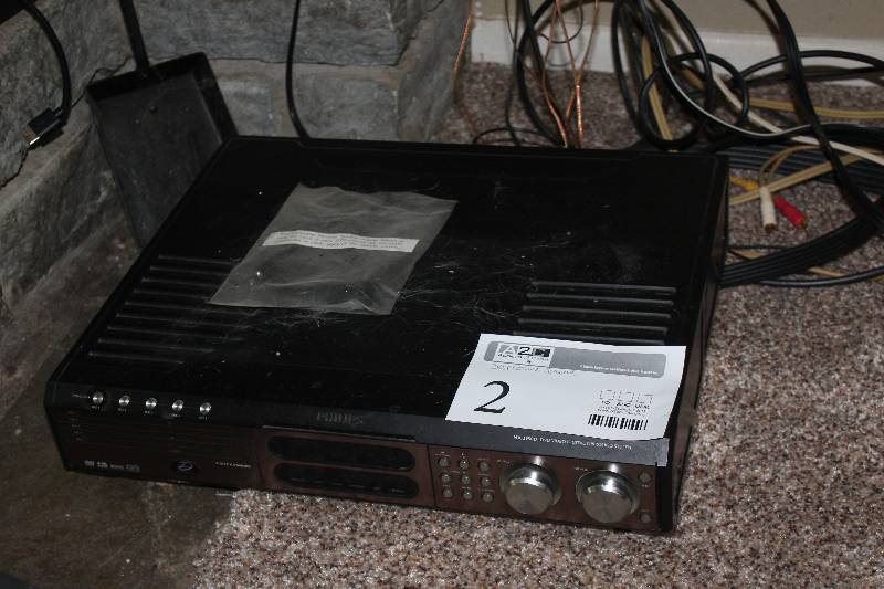 lot 2 image: Philips MX 3950D DVD Video Digital Surround Sound System w 5-Disc Changer, Speakers