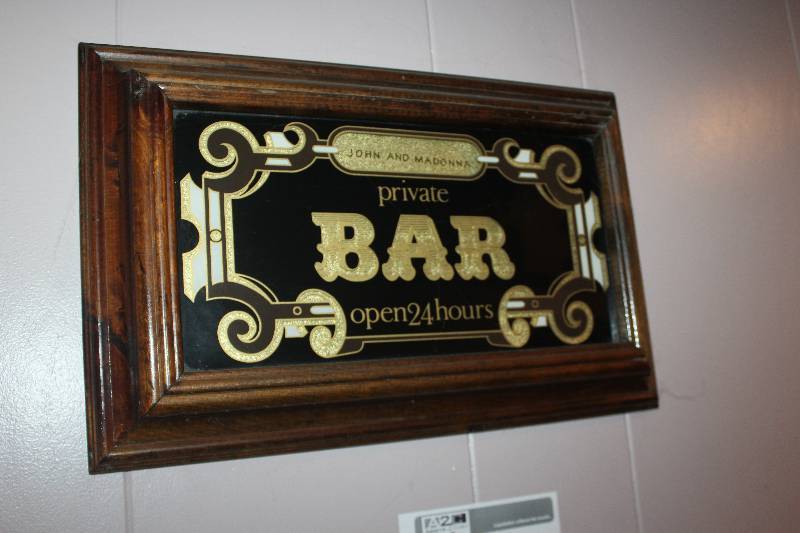 lot 55 image: John & Madonna Private BAR Wall Art