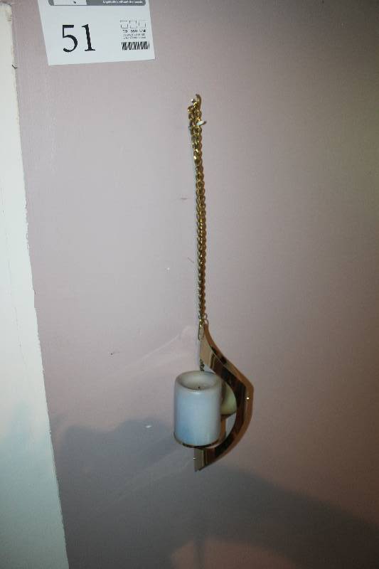 lot 51 image: Wall-mount Candle Holder, Wall Art
