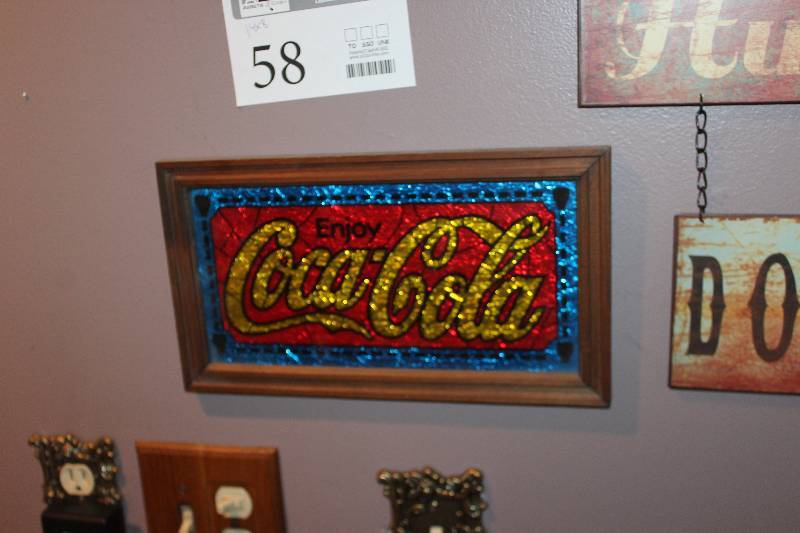 lot 58 image: Coca-Cola Wall Art