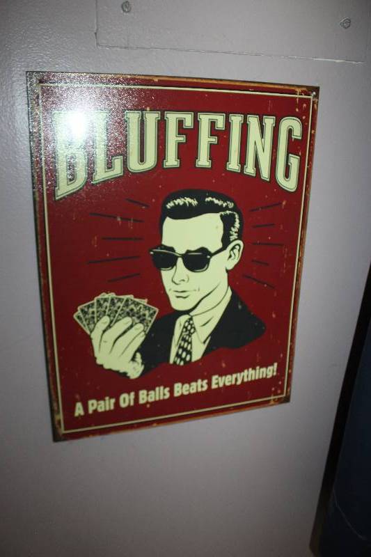 lot 44 image: Bluffing Wall Art