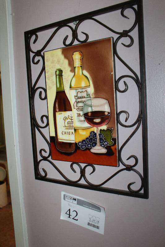 lot 42 image: Wine Decorative Wall Art