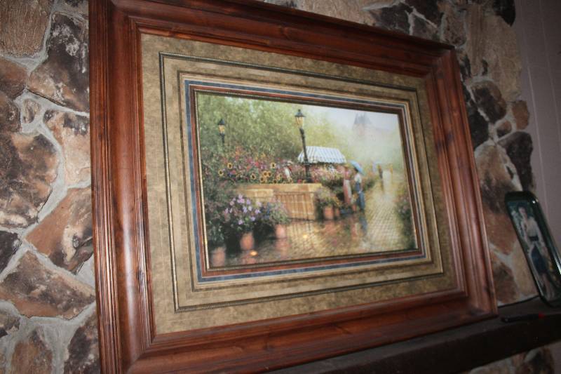 lot 45 image: Garden by Donny Finley Signed Framed Multi-Matted Wall Art