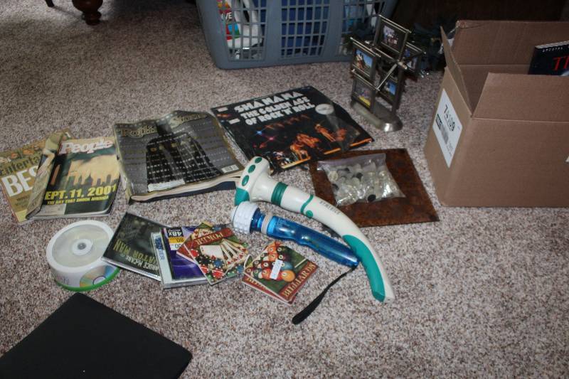 lot 74 image: Homedics Medical Devices, Coasters, Chess Pieces, LPs, And More
