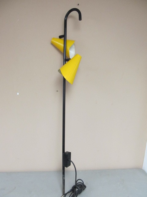 Mid Century Outdoor Conical Shade Metal Lamp