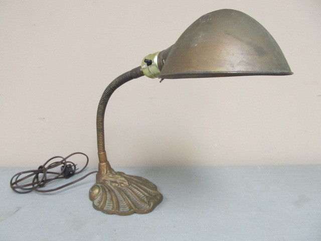 Vintage Gooseneck Metal Desk Lamp