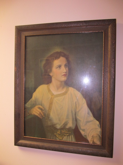 Antique Framed Lithographed Portrait