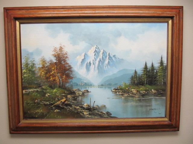 NICE Large Framed Signed Oil on Canvas Painting