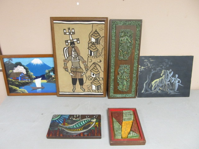 Lot of Ethnic Paintings Sculptures etc.