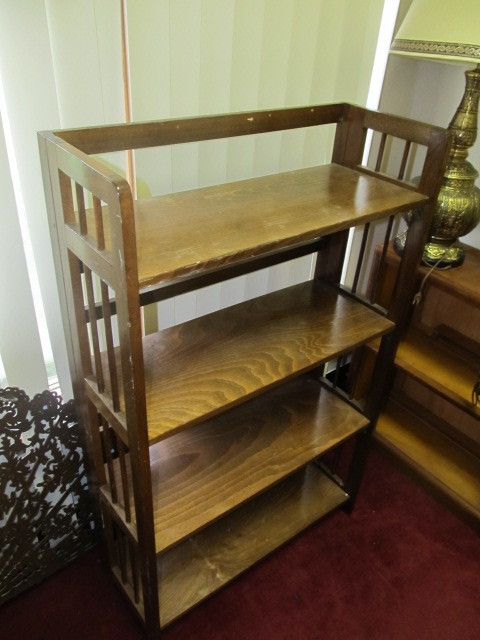 Wood Folding Bookshelf