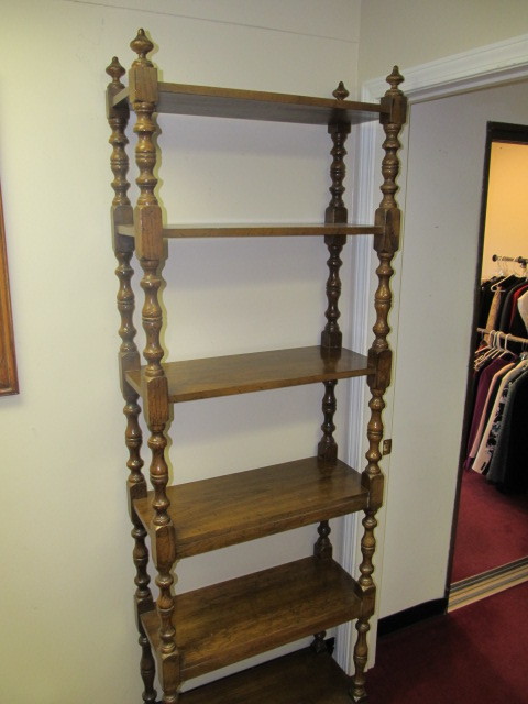 Tall Vintage Wood Shelf