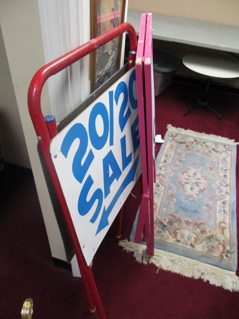2 Folding Store Signs