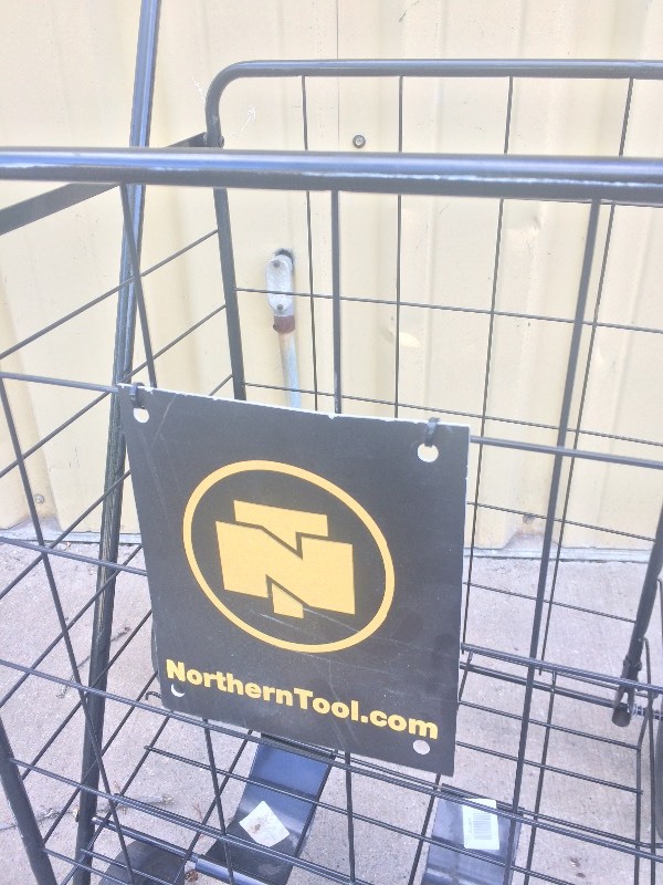 lot 97 image: Northern Tool Folding Utility Basket Cart