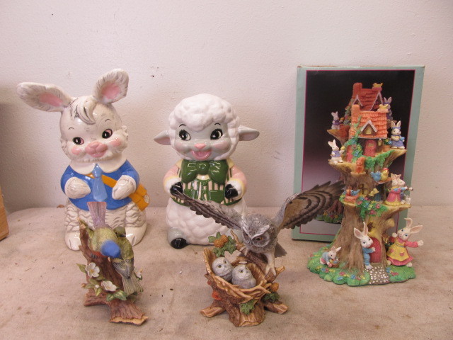lot 52 image: Large Ceramic etc Animal Figures