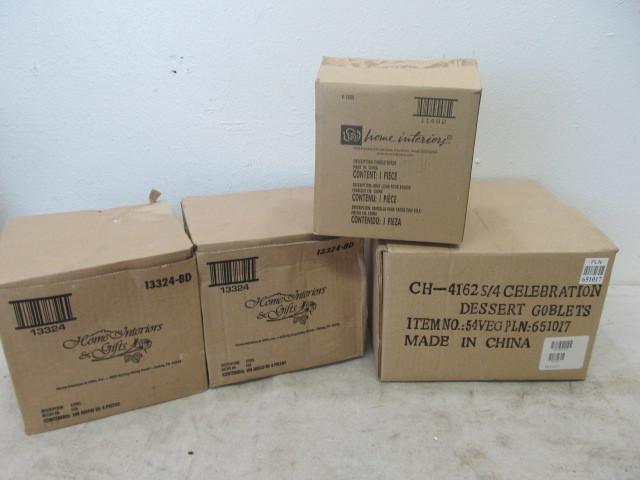 lot 53 image: NEW IN BOX Colored Glassware