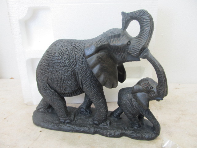 lot 54 image: NEW IN BOX Large Elephant Figure