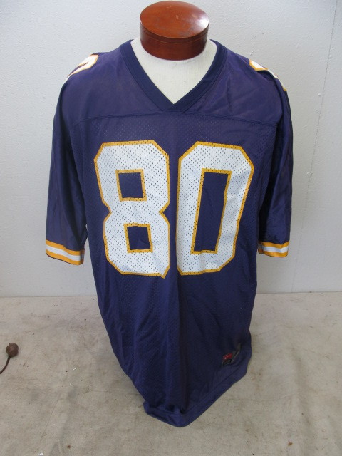 lot 55 image: NICE 1990s Nike Chris Carter Vikings Jersey