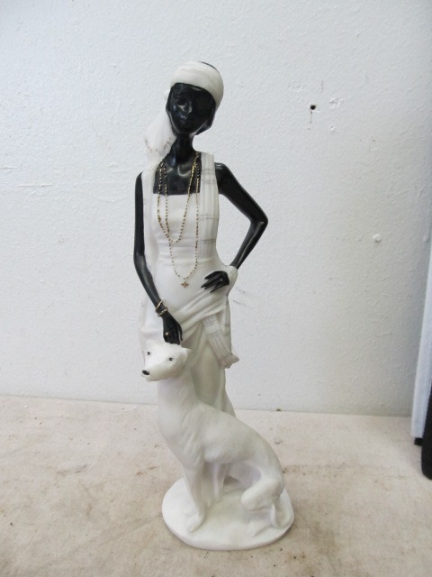 lot 65 image: OnyxStone Flapper Girl Sculpture