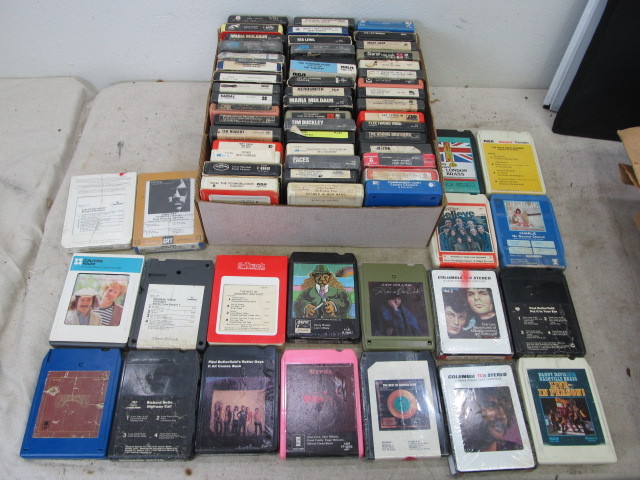 lot 68 image: Collection of Mostly Rock & Roll 8-Track Tapes