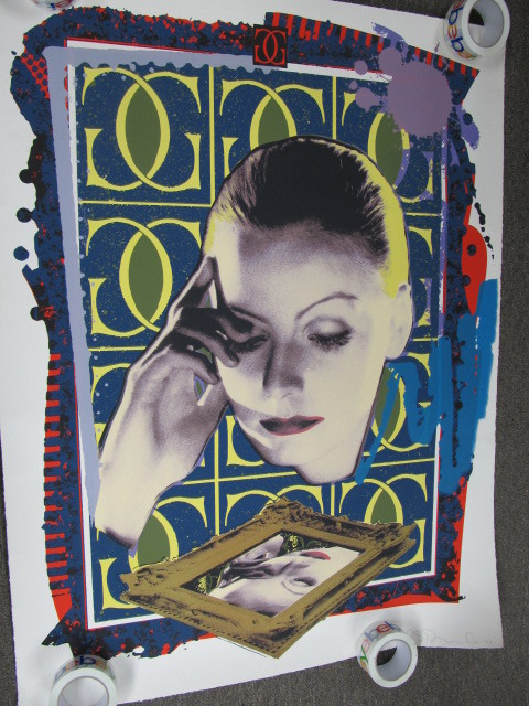lot 151 image: Original Signed RICHARD DUARDO Greta Garbo Silkscreen Print