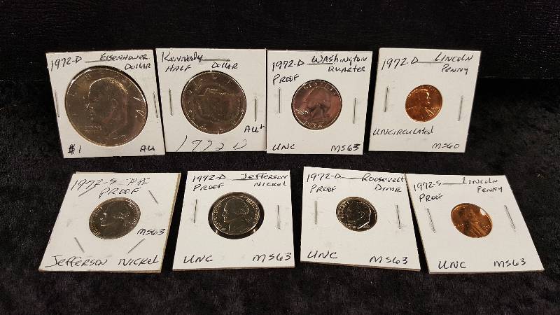 Lot - Uncirculated 1972 Coin Set