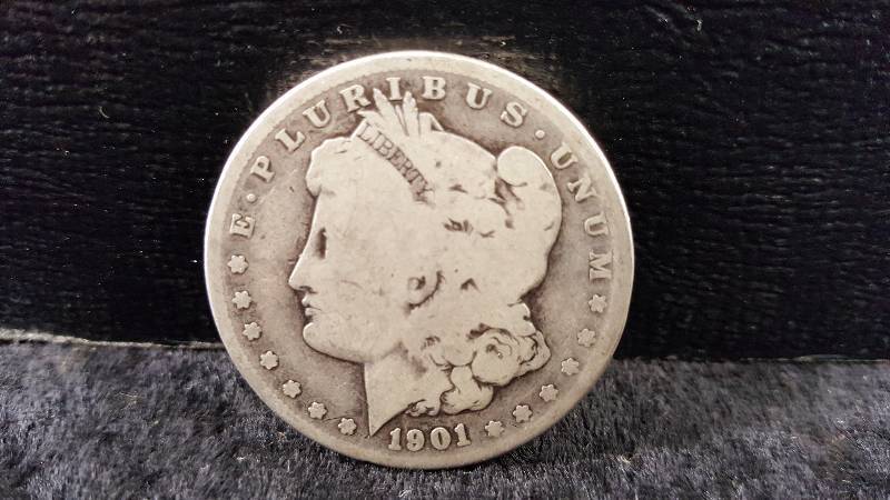 1901 O Morgan Silver Dollar, 90%