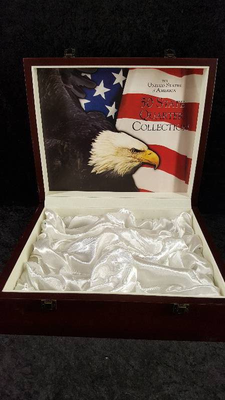 Large Wood Coin Storage Box