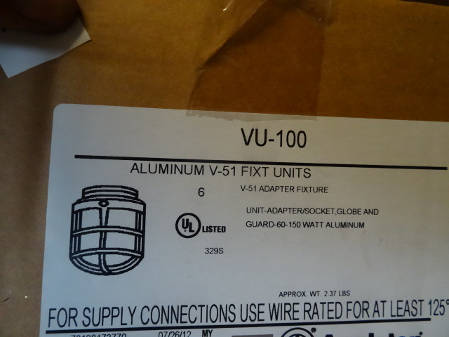 Appleton VU-100 aluminum V-51 fixtu...