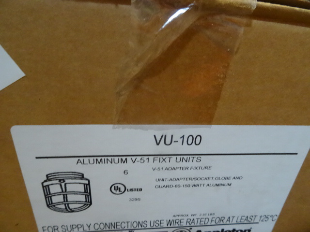 Appleton VU-100 aluminum V-51 fixtu...